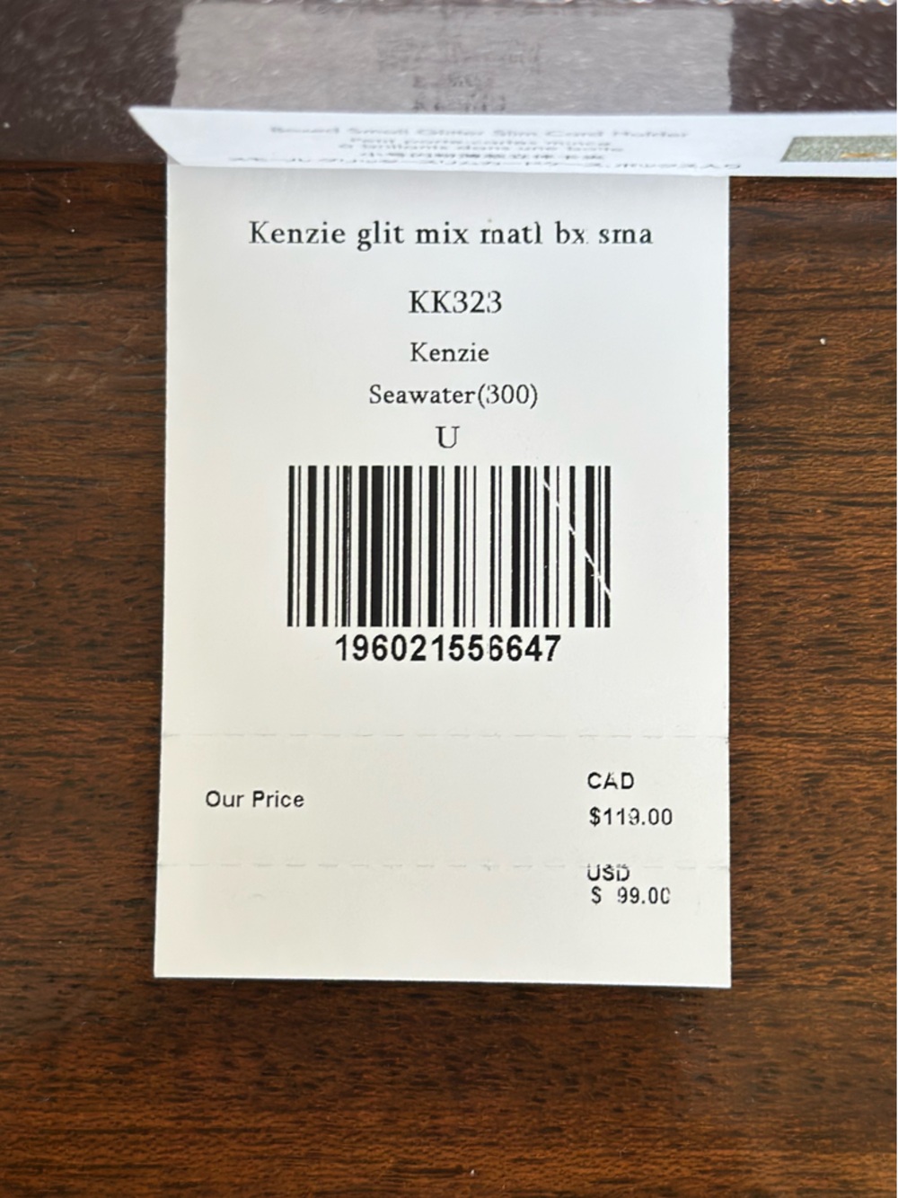 NWT - Kate Spade Kenzie Boxed Glitter Cardholder - Picture 6 of 10